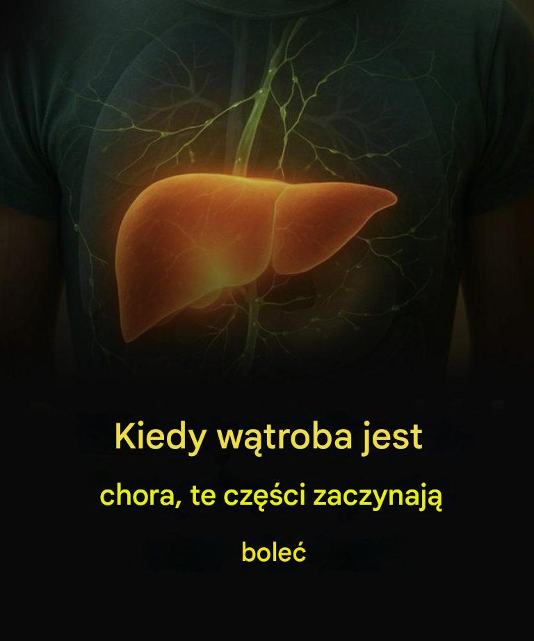 When the liver is diseased, these parts start to hurt.